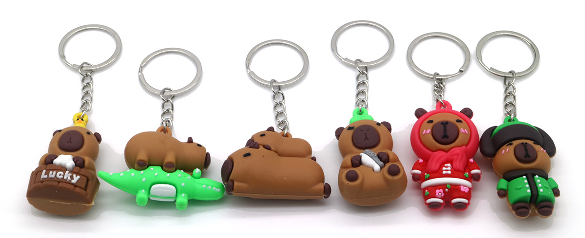 F-E1.1 KY940-001 Keychains Capybara 4.5cm - 12pcs
