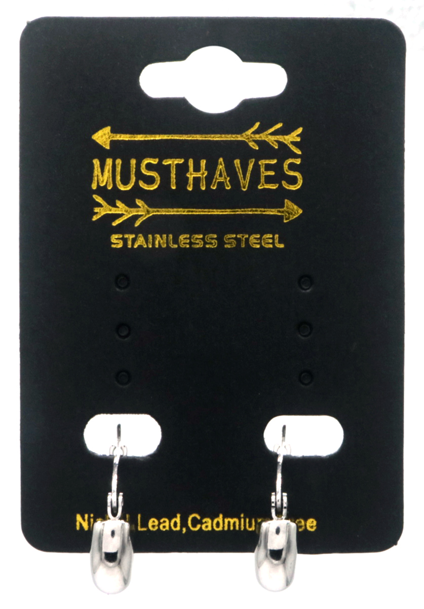A-A6.3 E2593-202S S. Steel Earrings 16mm