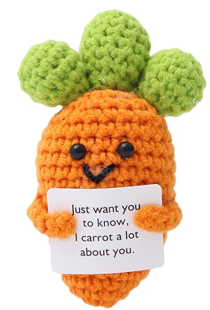 Q-J8.2 T2405-050 Knitted Positive Carrot 10.5cm