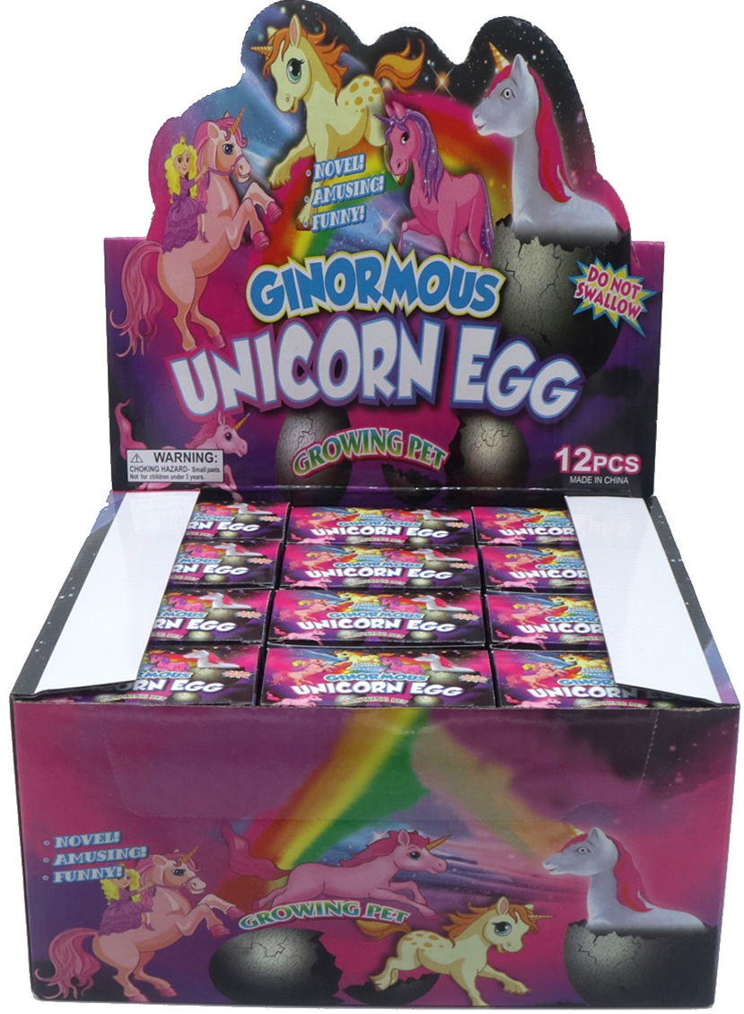T-N8.2 TOY949-002 Unicorn Egg Growing Pet - 12pcs