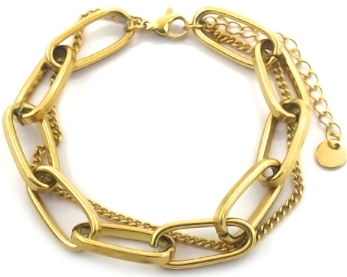 D-F16.1 B088-001G S. Steel Bracelet Chains