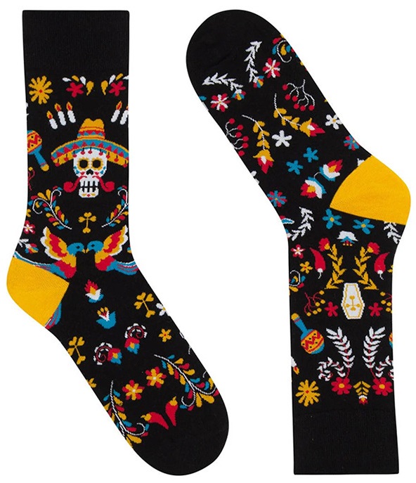 S-H8.2 SOCKS2438-087 Pair of Socks Size 38-45 Skull