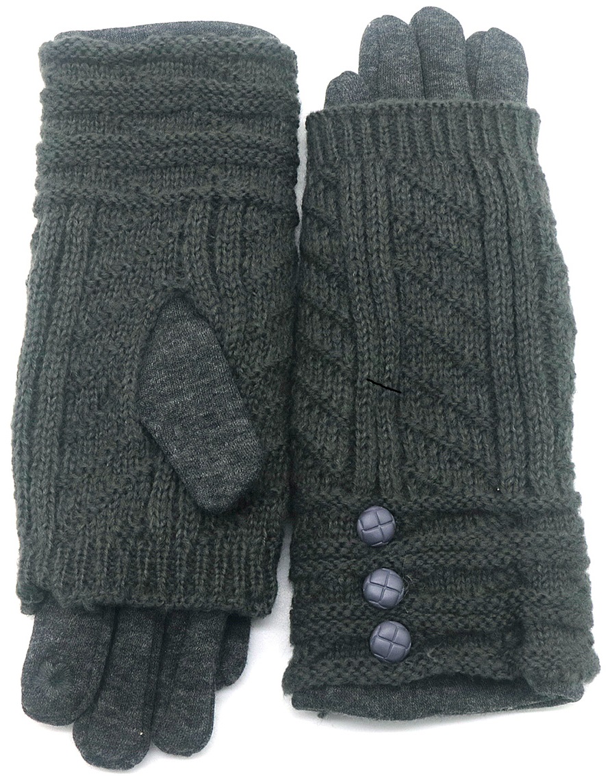 K-A4.2 GLOVE501-033-2 Knitted Gloves Grey