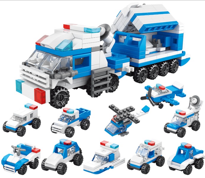 Z-B2.3 TOY9113 Building Blocks Sets 10 in 1 in display - 10pcs