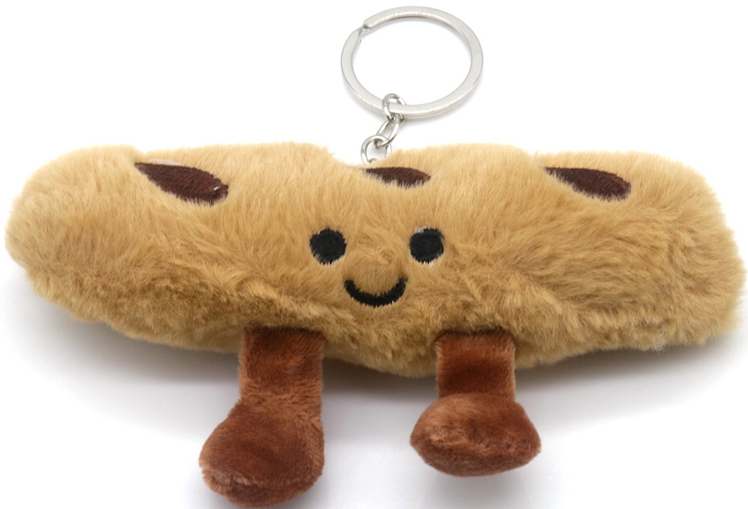 T-G8.2 KEY1043-002 Plush Keychain Croissant 14cm