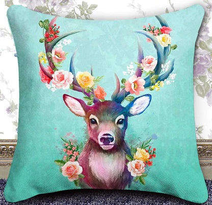 L-C2.1 ASHBZ2060 Diamond Painting Pillow 40x40cm Deer