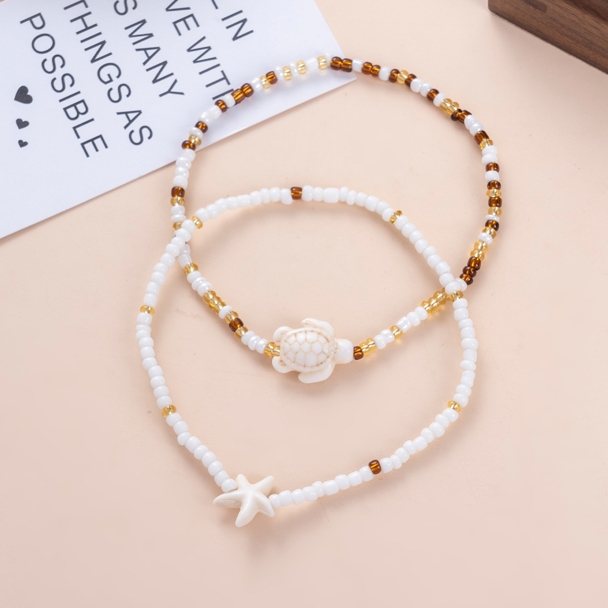 B-E6.4  ANK2620-049 Anklet Set 2pcs