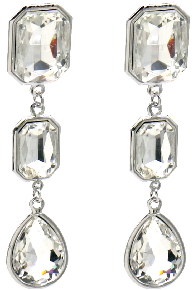 E-E21.1 E1145-004S Fashion Earrings Crystals 7cm