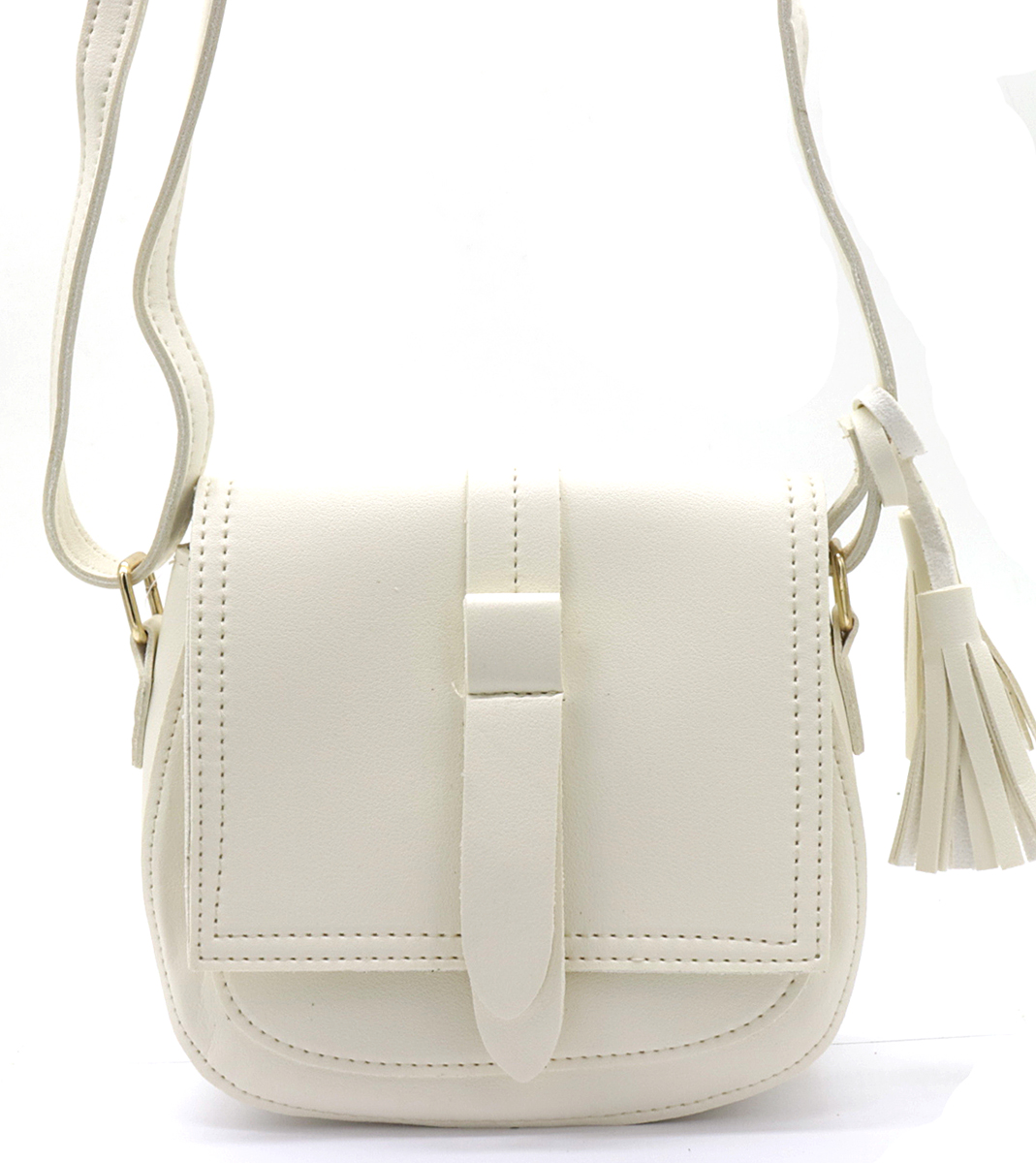 R-M2.2 BAG417-021B PU Shoulder Bag 17x18x7cm White