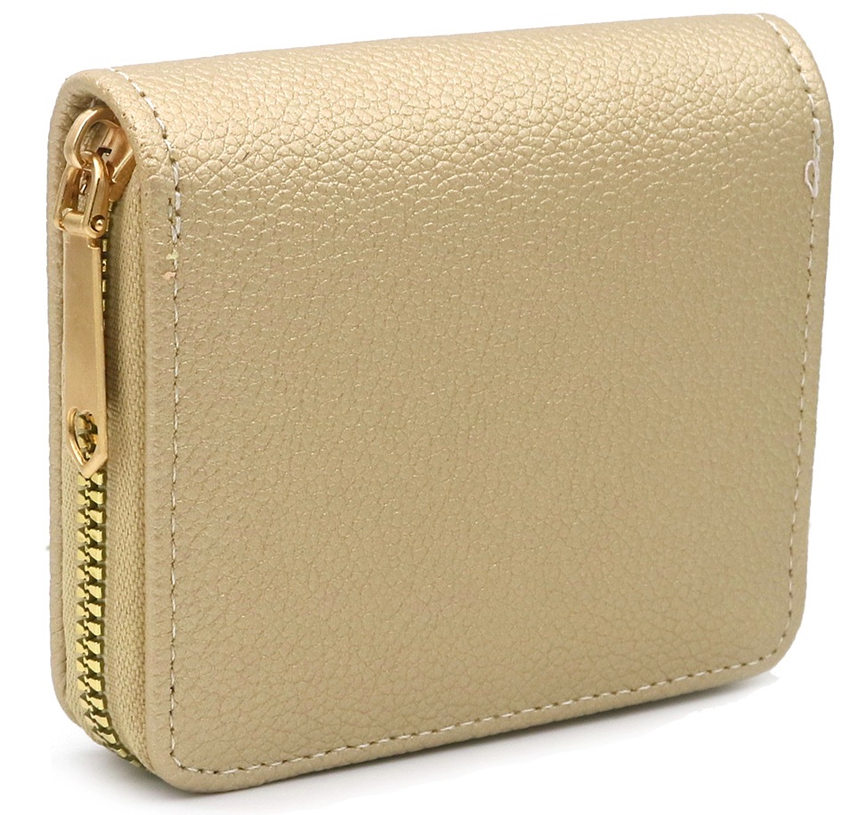X-A2.1 WA1121-002-3 PU Wallet 11x9x2.5cm Gold