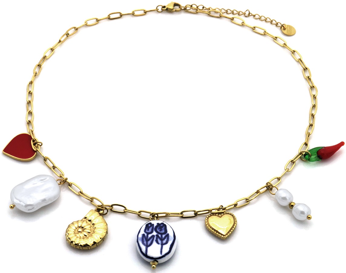 I-C20.2 N2503-025G S. Steel Necklace Charms 40-45cm