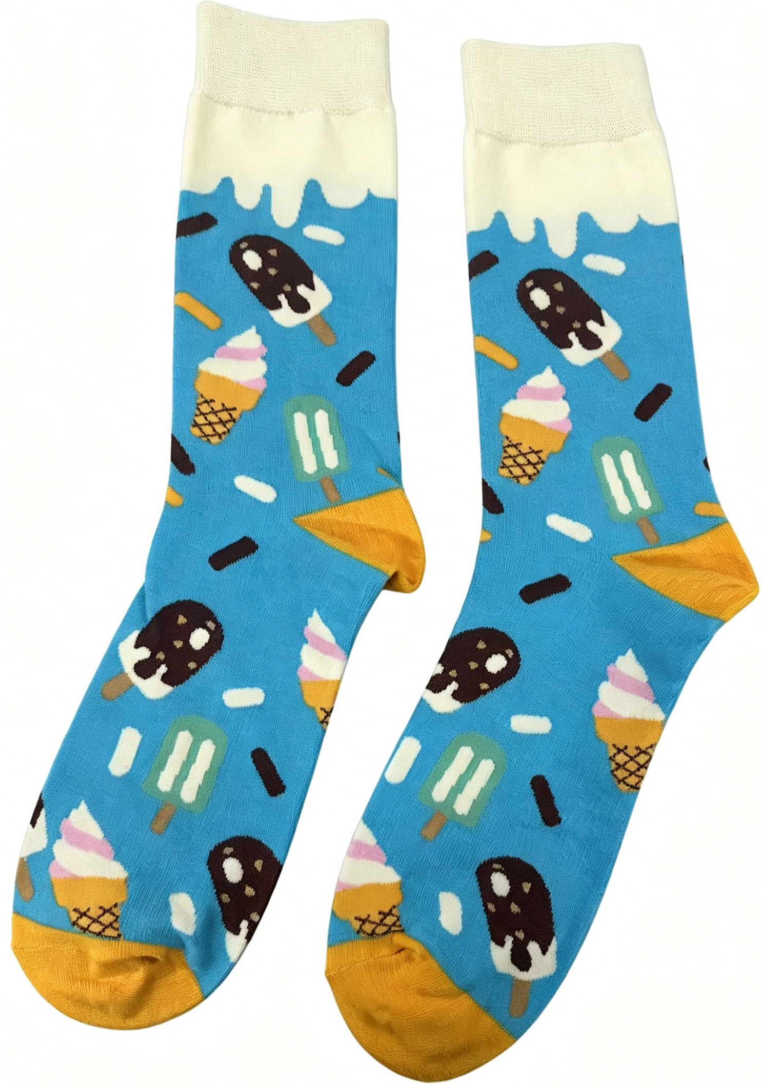 S-K2.1  SOCKS2512-268 Pair of Socks Size 38-45 Icecream