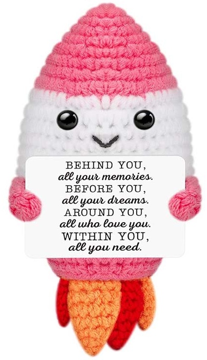 T-F8.1 T2405-461 Knitted Positive Friends - Rocket 12cm