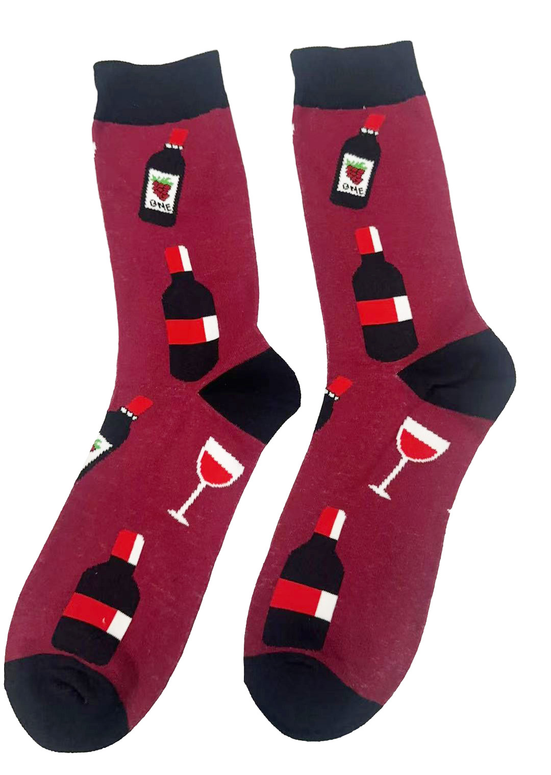 S-C5.3 SOCKS2512-269 Pair of Socks Size 38-45 Wine