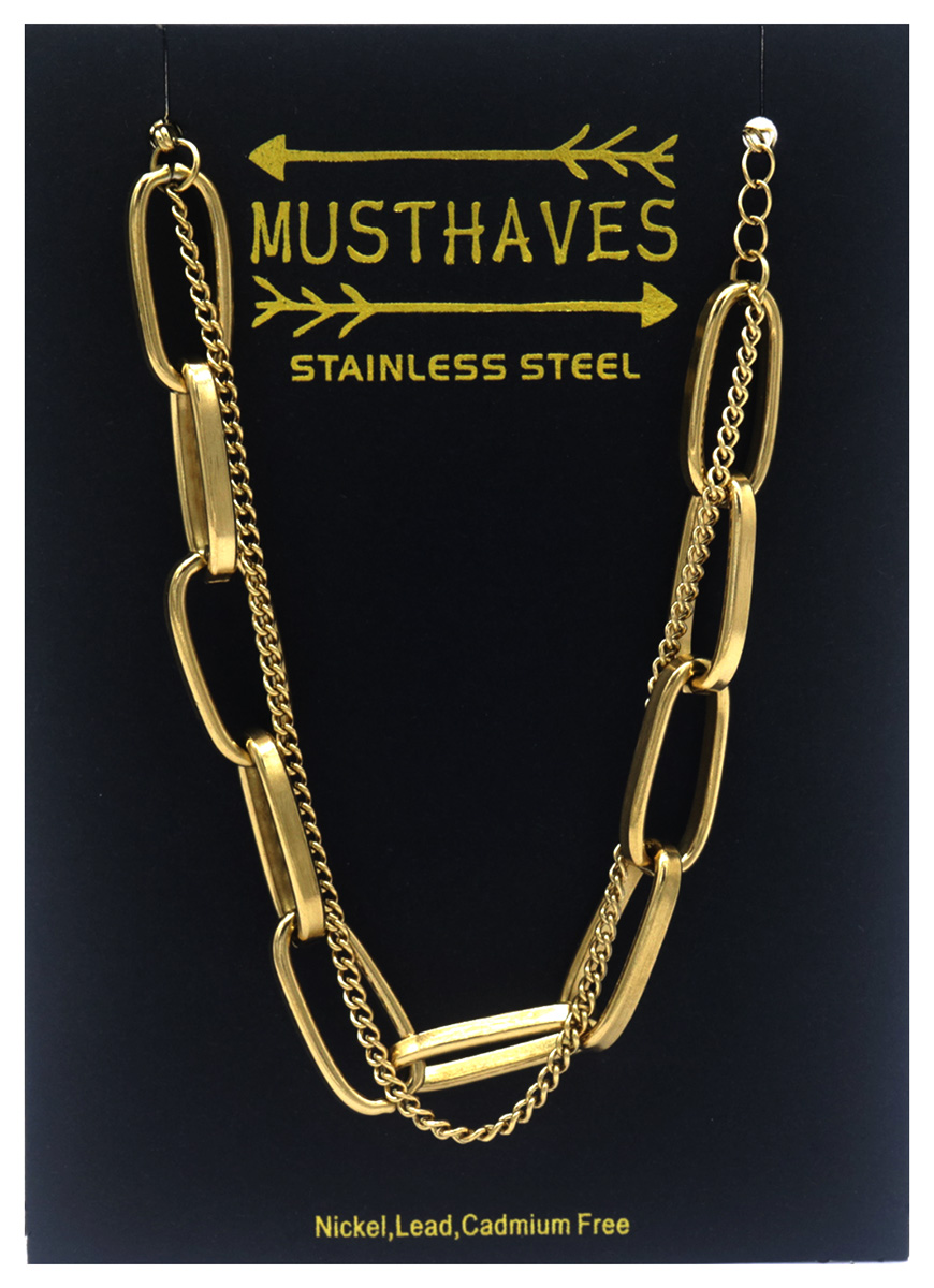 D-F16.1 B088-001G S. Steel Bracelet Chains