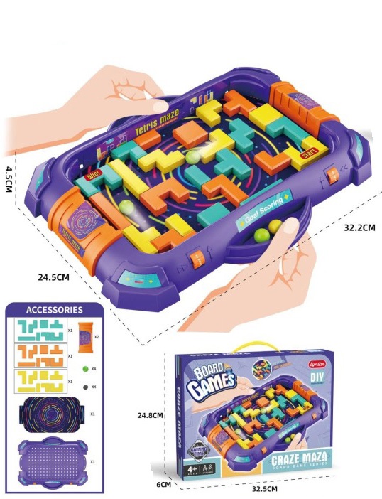 Z-F6.2 WFM826161 Crazy Maze Board Game 32x25x6cm