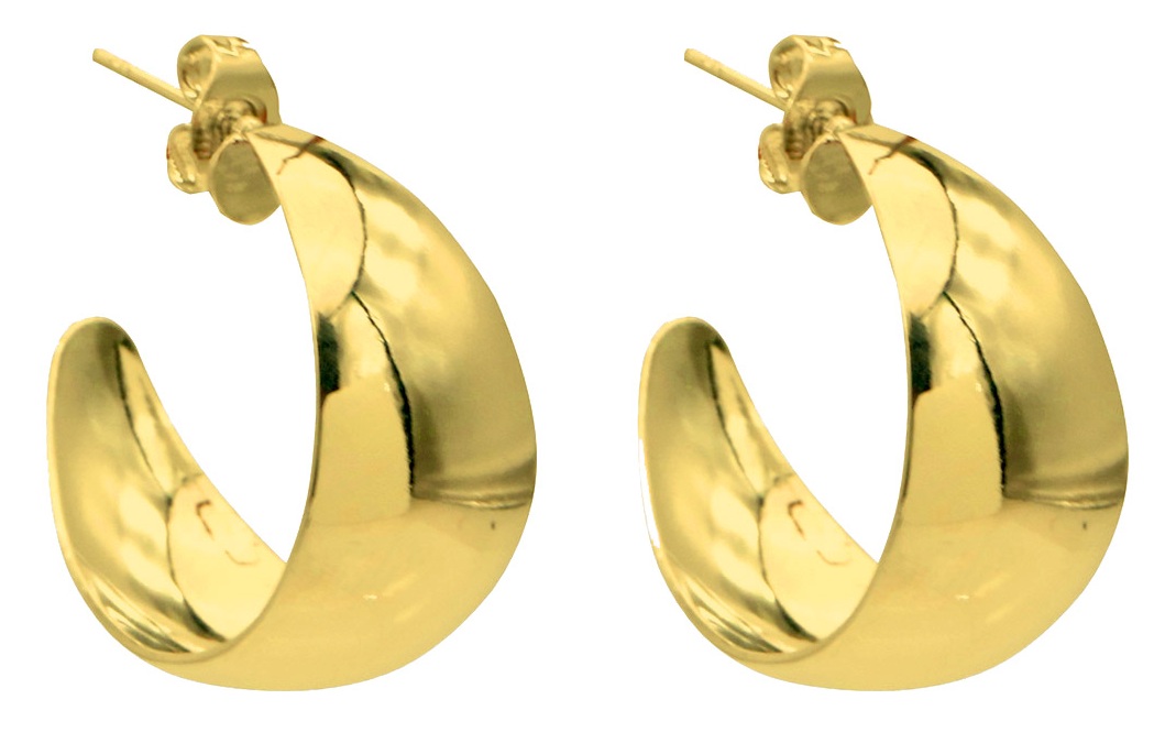 E-E11.2  E2616-032G S. Steel Earrings 25mm