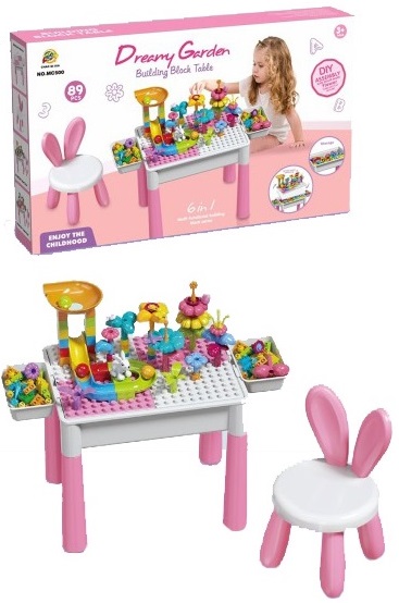 Y-F4.3 WFM830593 Multi Functional Building Block Table 58x34x9cm