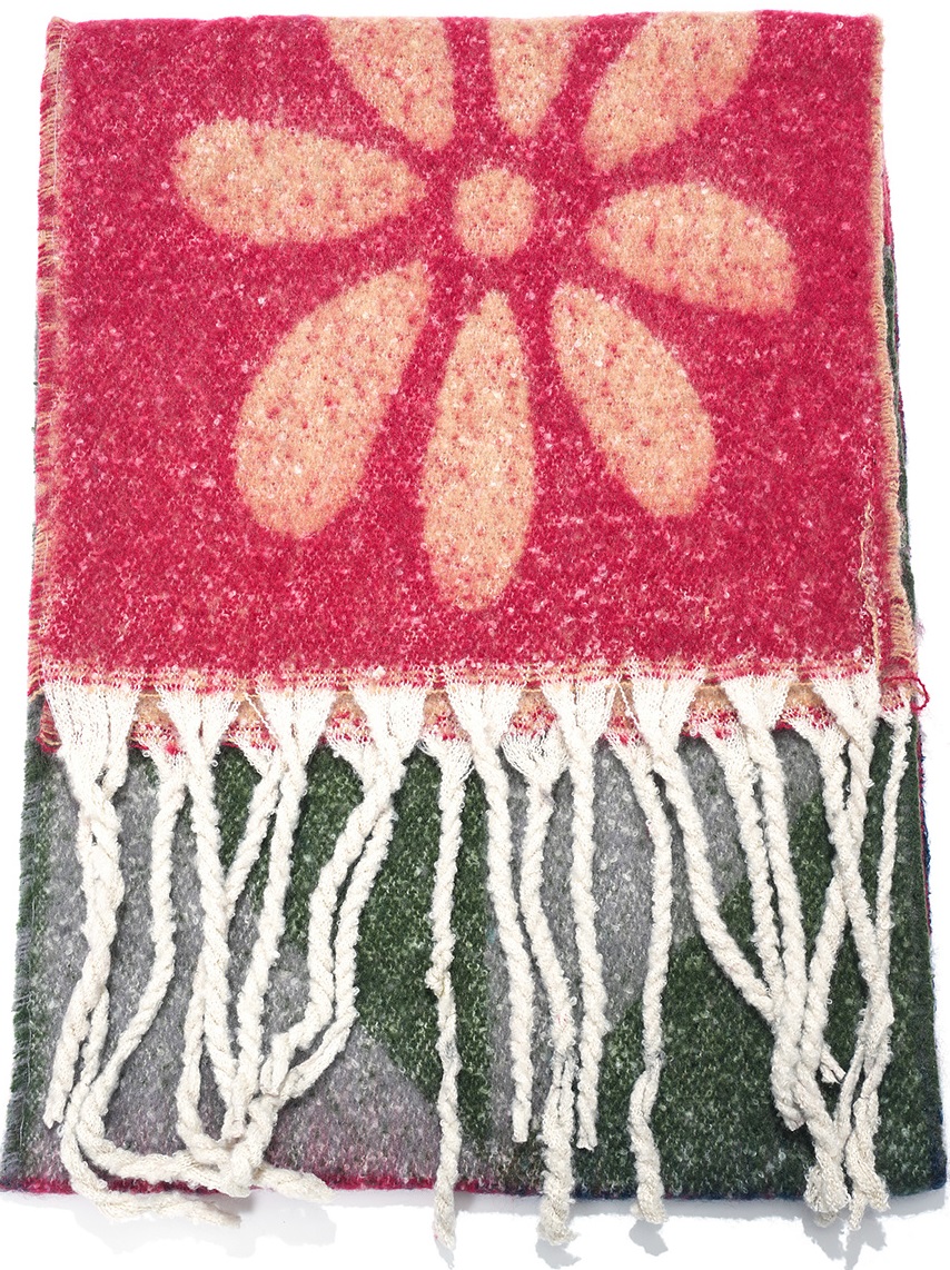 K-C7.1 SCARF705-234-2 Winter Scarf Flower 190x40cm