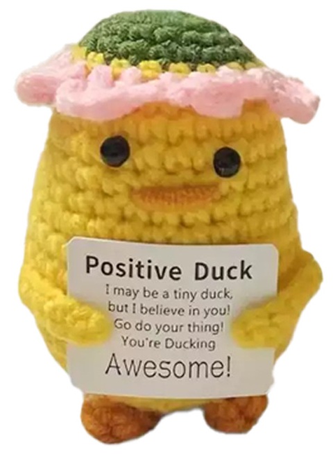 T-F6.2 T2405-469 Knitted Positive Friends - Duck 8cm