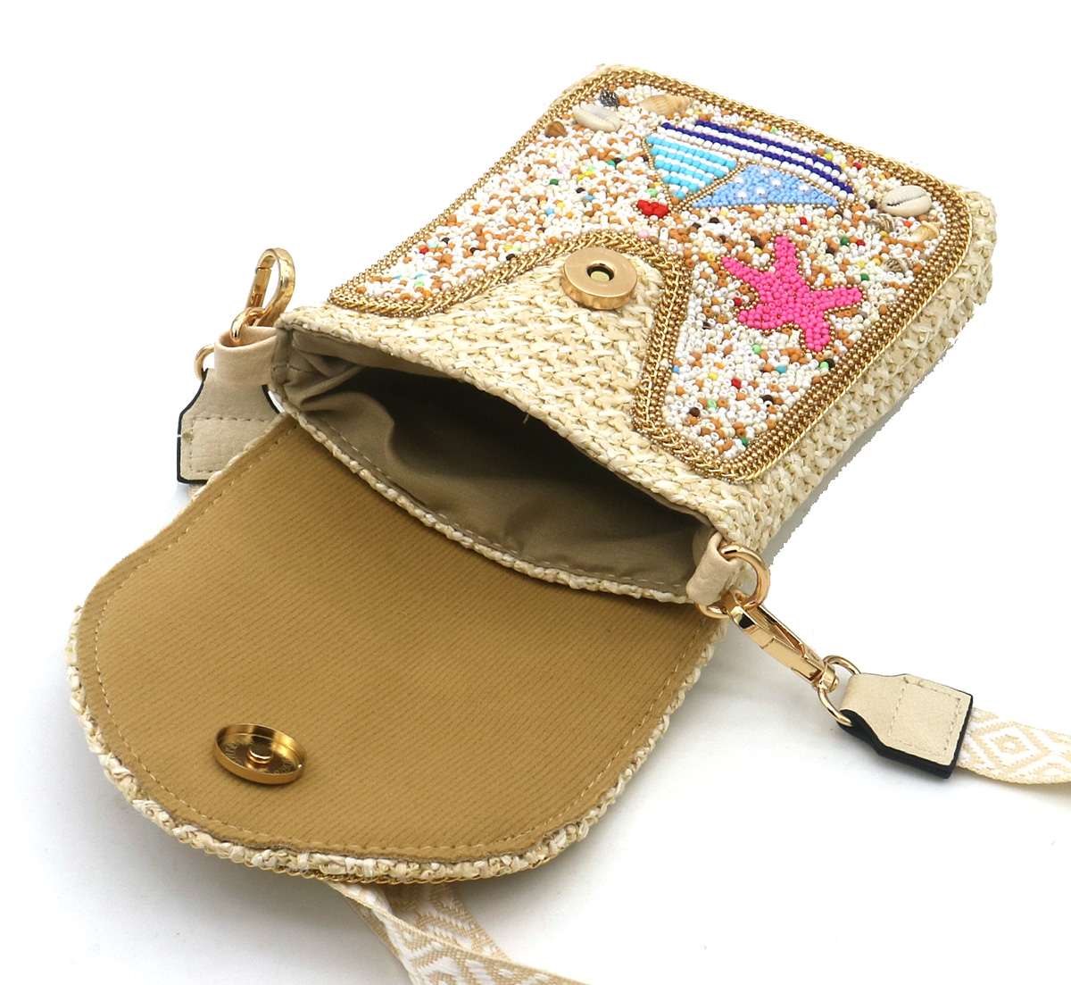 T-J7.2 BAG1123-001-1 Shoulder Bag Beads 20x15cm