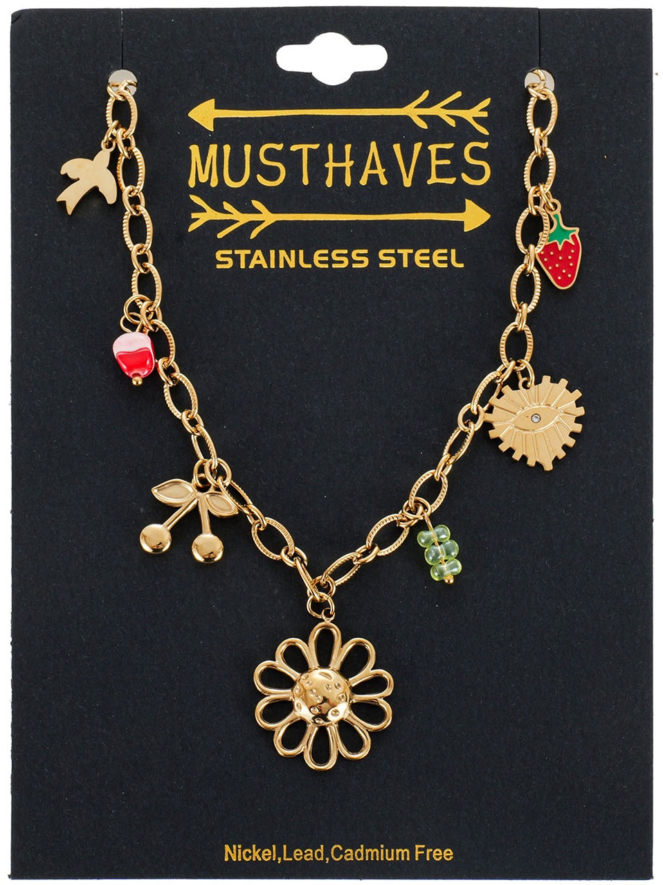 G-B23.2 N1160-032G S. Steel Necklace Charms 40-45cm