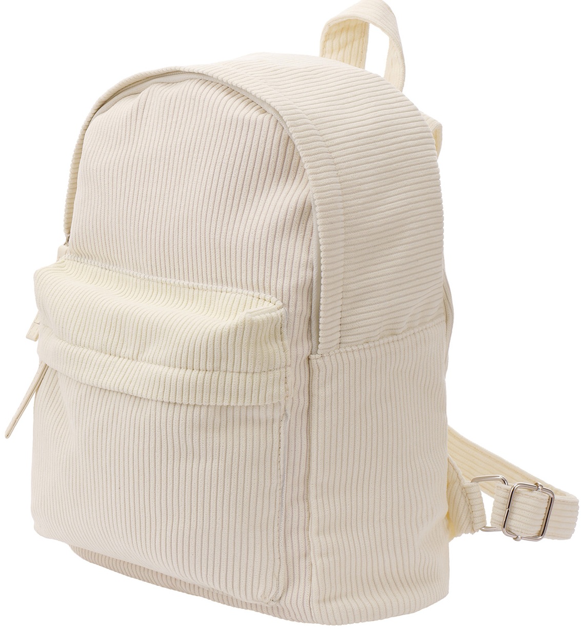T-C3.2  BAG1117-008-3 Rib Fabric Backpack 32x29x14cm White