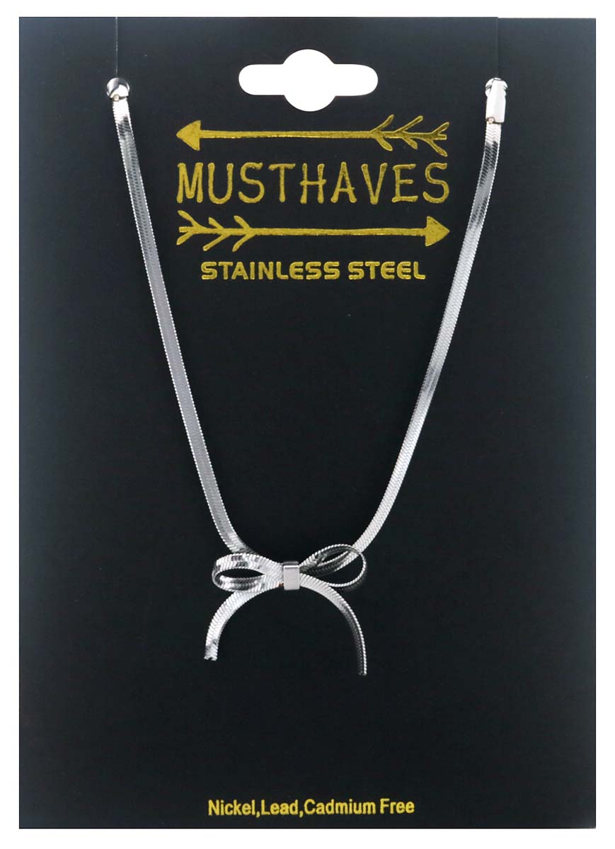A-A18.5 B074-056S S. Steel Bracelet Bow