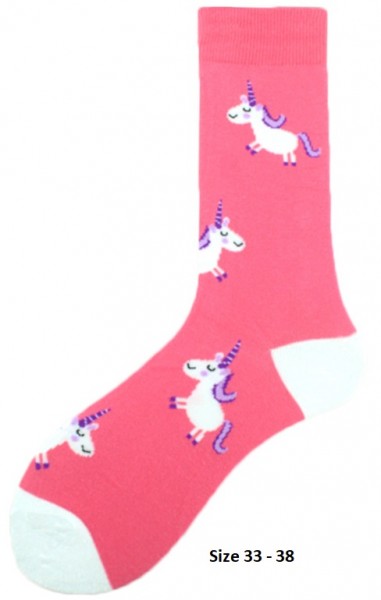 S-I7.3 SOK8 Socks Unicorn Size 33 - 38 For Kids