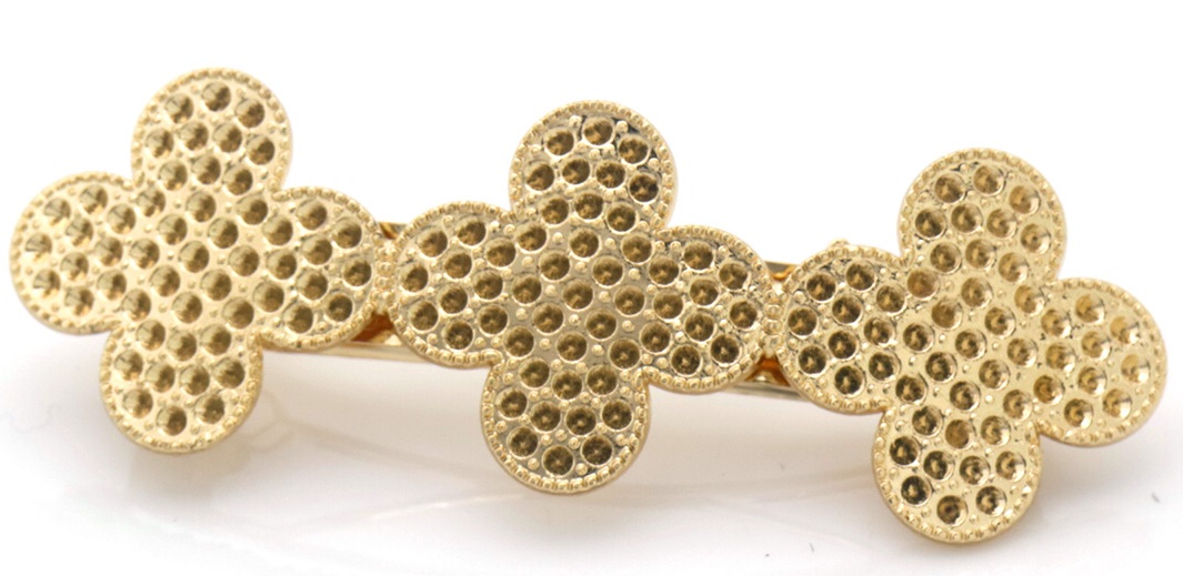 J-B2.2 H918-014-1 Hair Clip Clovers 7cm