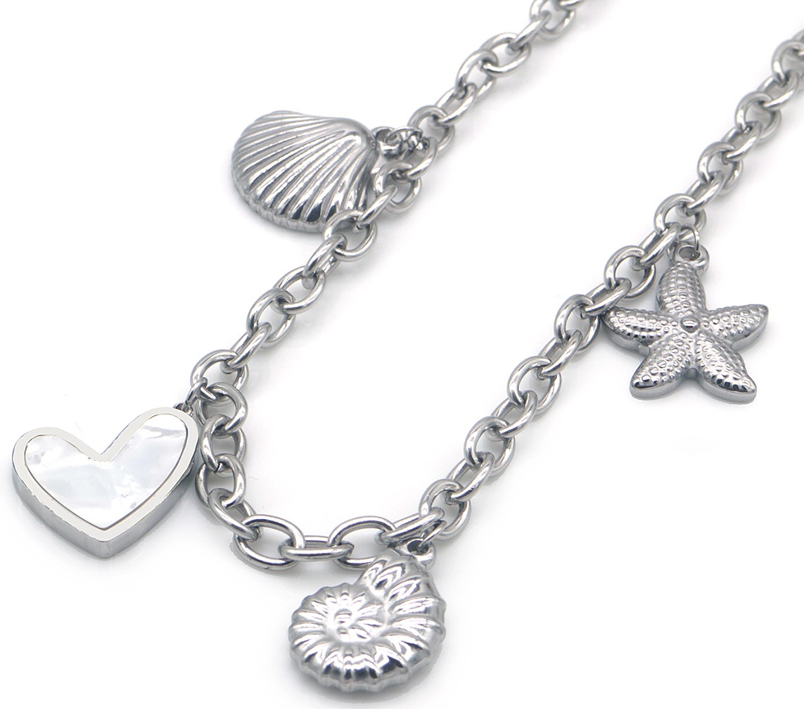 E-F3.1 N2503-046S S. Steel Necklace Charms 40-45cm