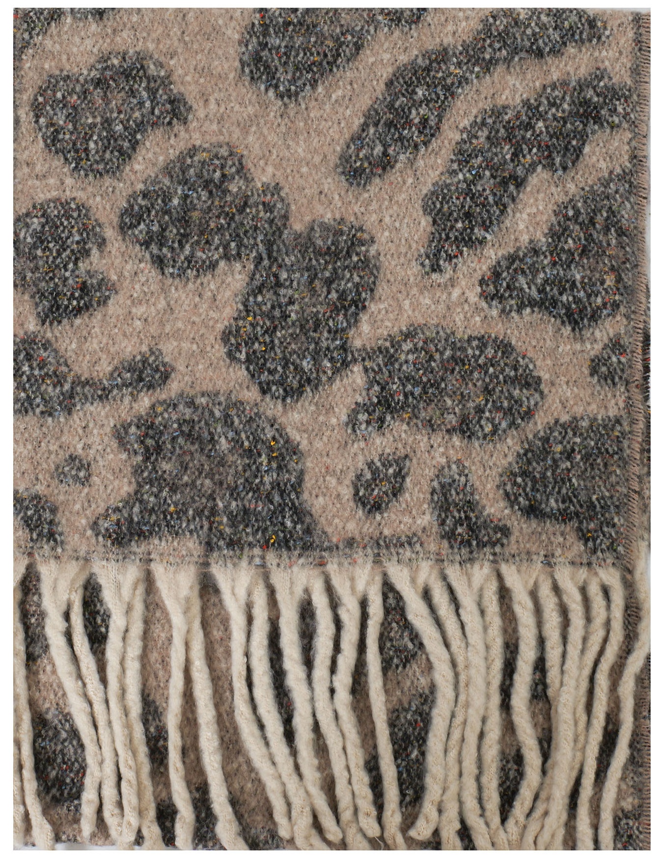 Z-F4.2 SCARF1007-051-5 Winter Scarf Leopard 190x40cm