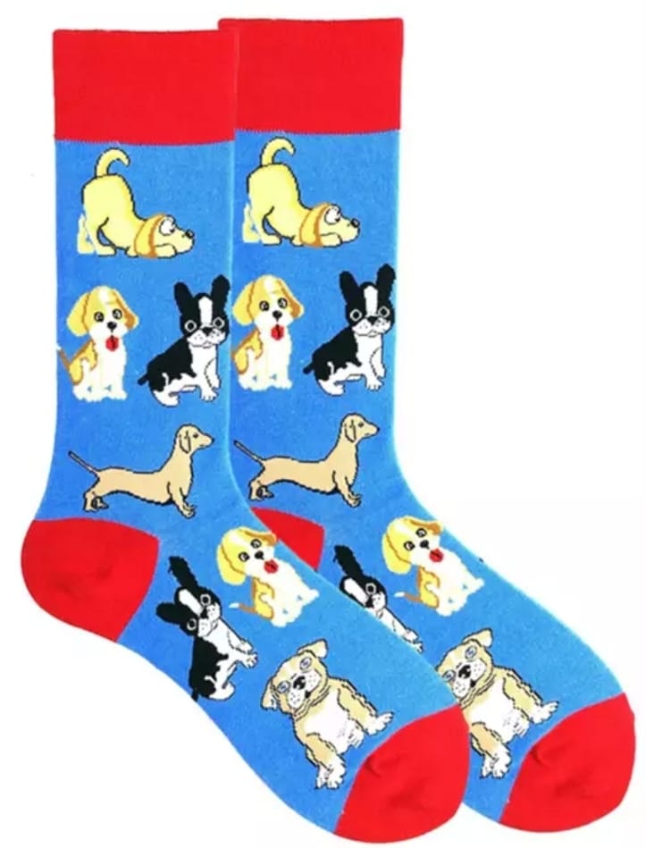 S-E4.3 SOCKS2512-123 Pair of Socks Size 38-45 Dogs