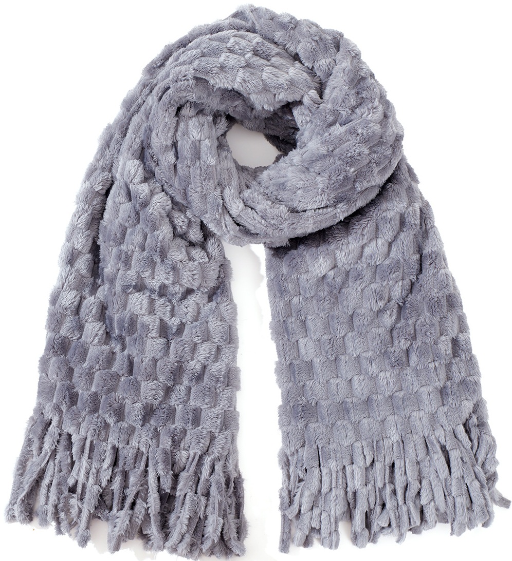 R-L8.2 SCARF1006-001-5 Soft Winter Scarf 180x60cm Grey R-L8.2 SCARF1006-001-5 Soft Winter Scarf 180x60cm Grey