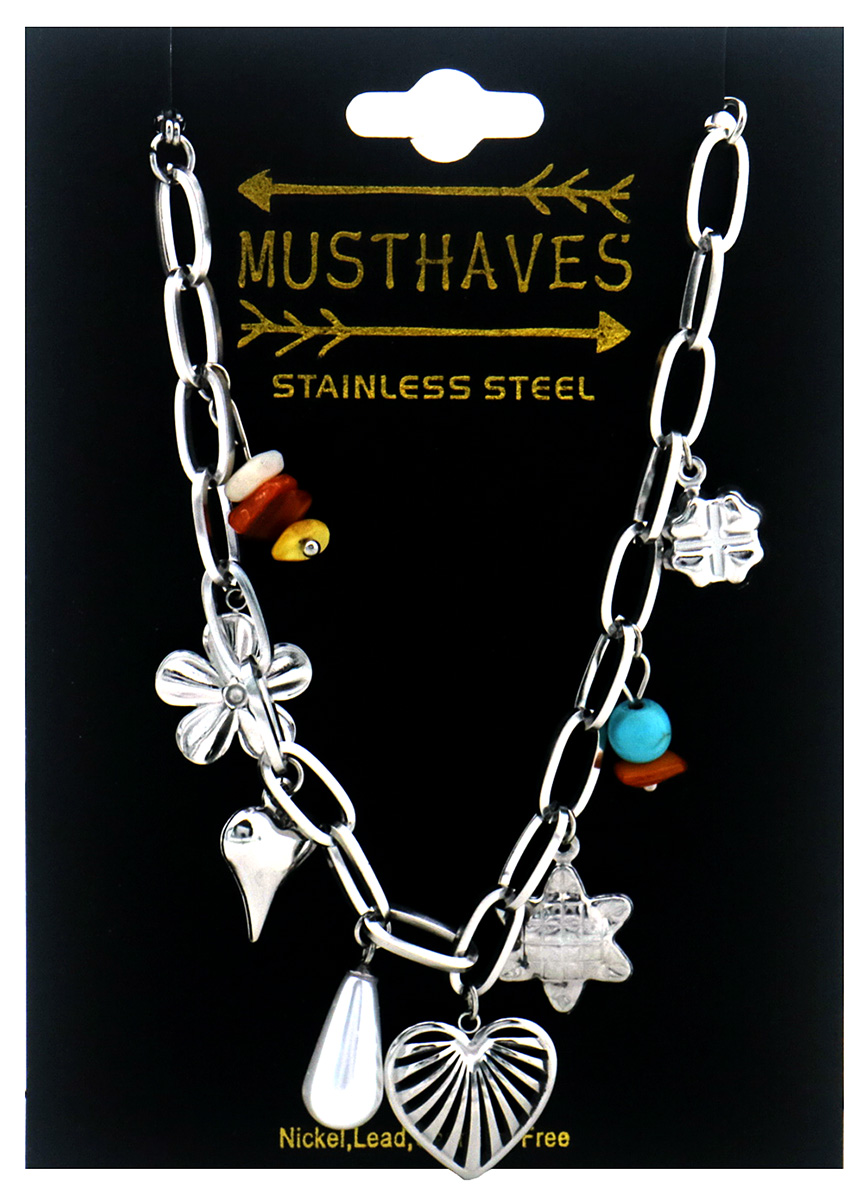 J-C4.2 B2503-001S S. Steel Bracelet Charms