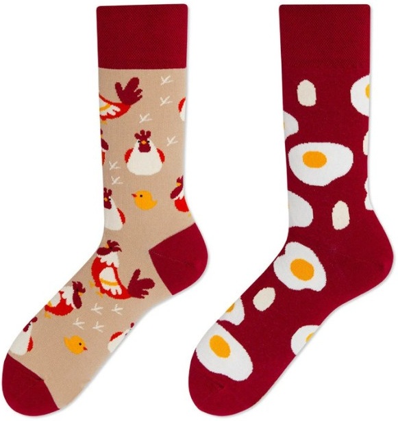 S-F7.4 SOCKS2512-174 Pair of Socks Size 38-45 Chickens