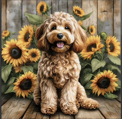 R-G5.2  DP2545018 Diamond Painting Canvas 40x30cm - Painting 35x25cm Dog R-G5.2  DP2545018 Diamond Painting Canvas 40x30cm - Painting 35x25cm Dog