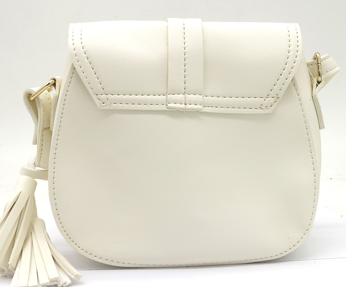R-M2.2 BAG417-021B PU Shoulder Bag 17x18x7cm White