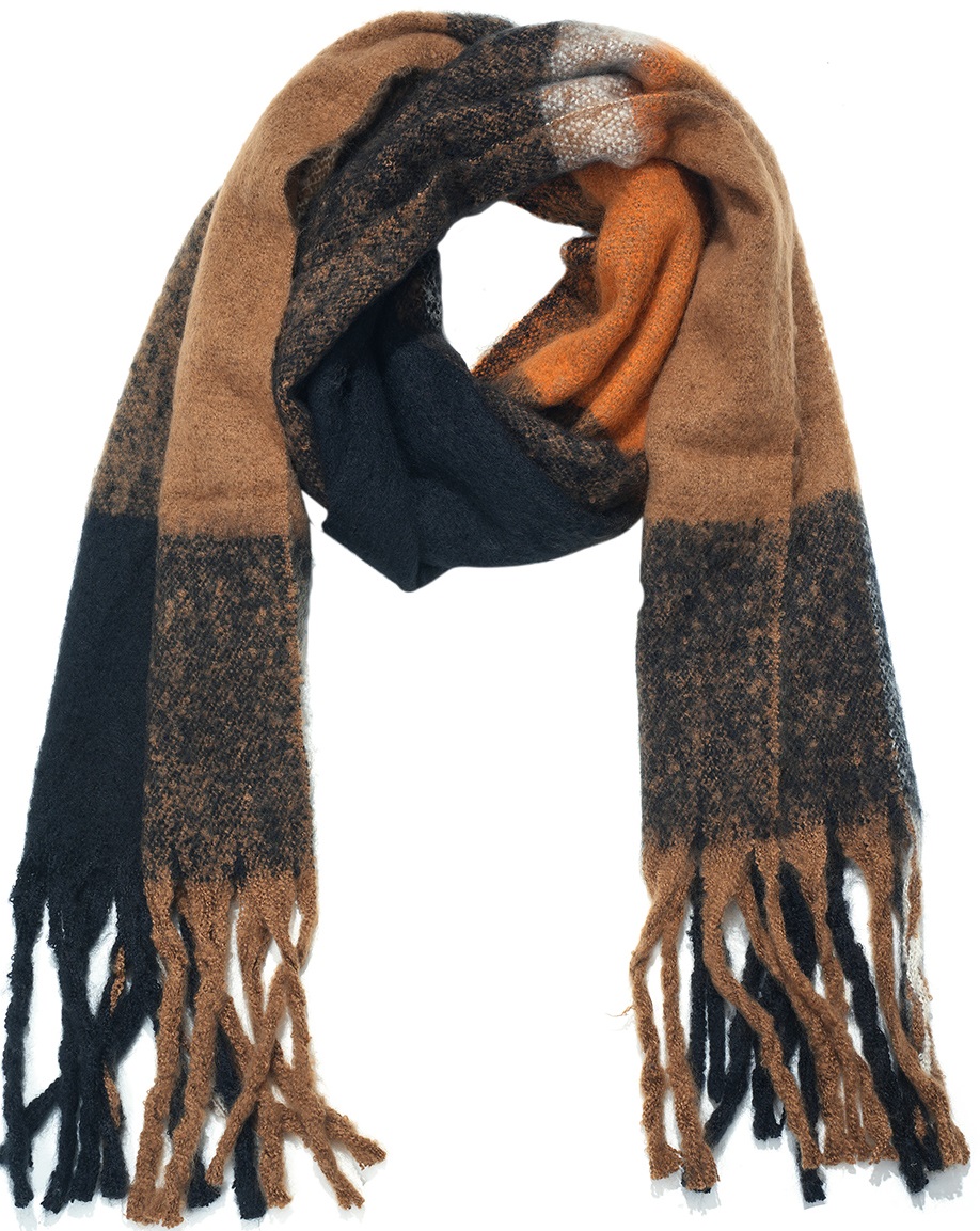Z-A2.2 SCARF705-190-7 Soft Winter Scarf Checkered 180x50cm