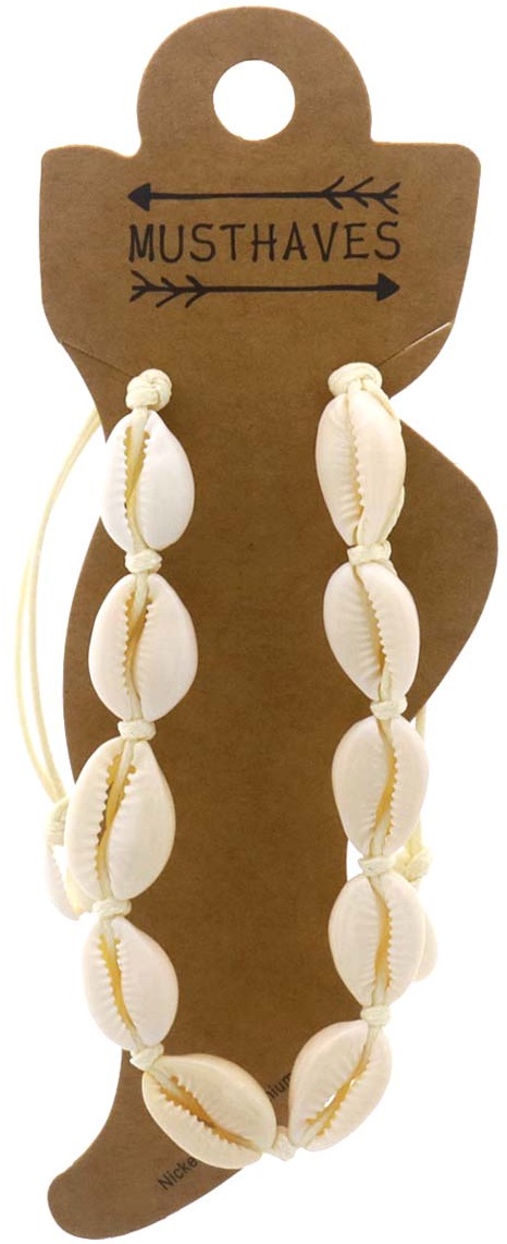 H-A23.1 ANK938-003-1 Anklet Shells Beige