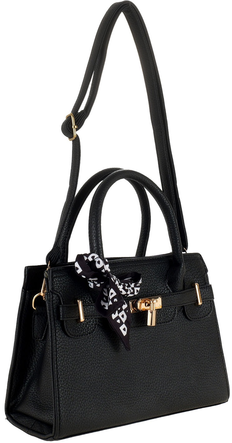 Z-F6.1 BAG1017-001-2 PU Bag 28x10x19cm  Black