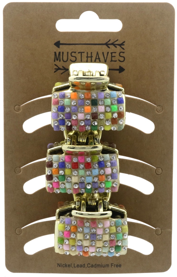 X-F9.2 H921-005 Hair Clips 3cm Set 3pcs