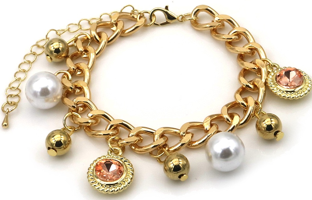 D-B23.1 B1145-009G Fashion Bracelet Charms 16-21cm