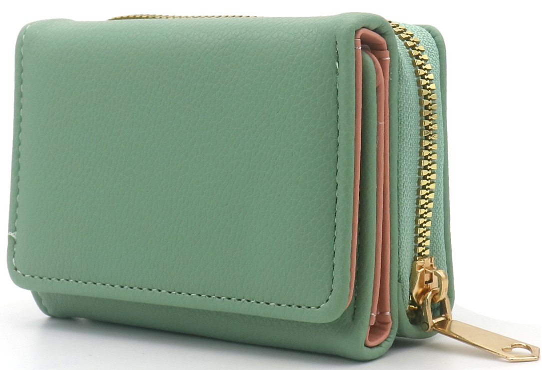 X-N9.1  WA1121-003-2 PU Wallet 11x9x4cm Green