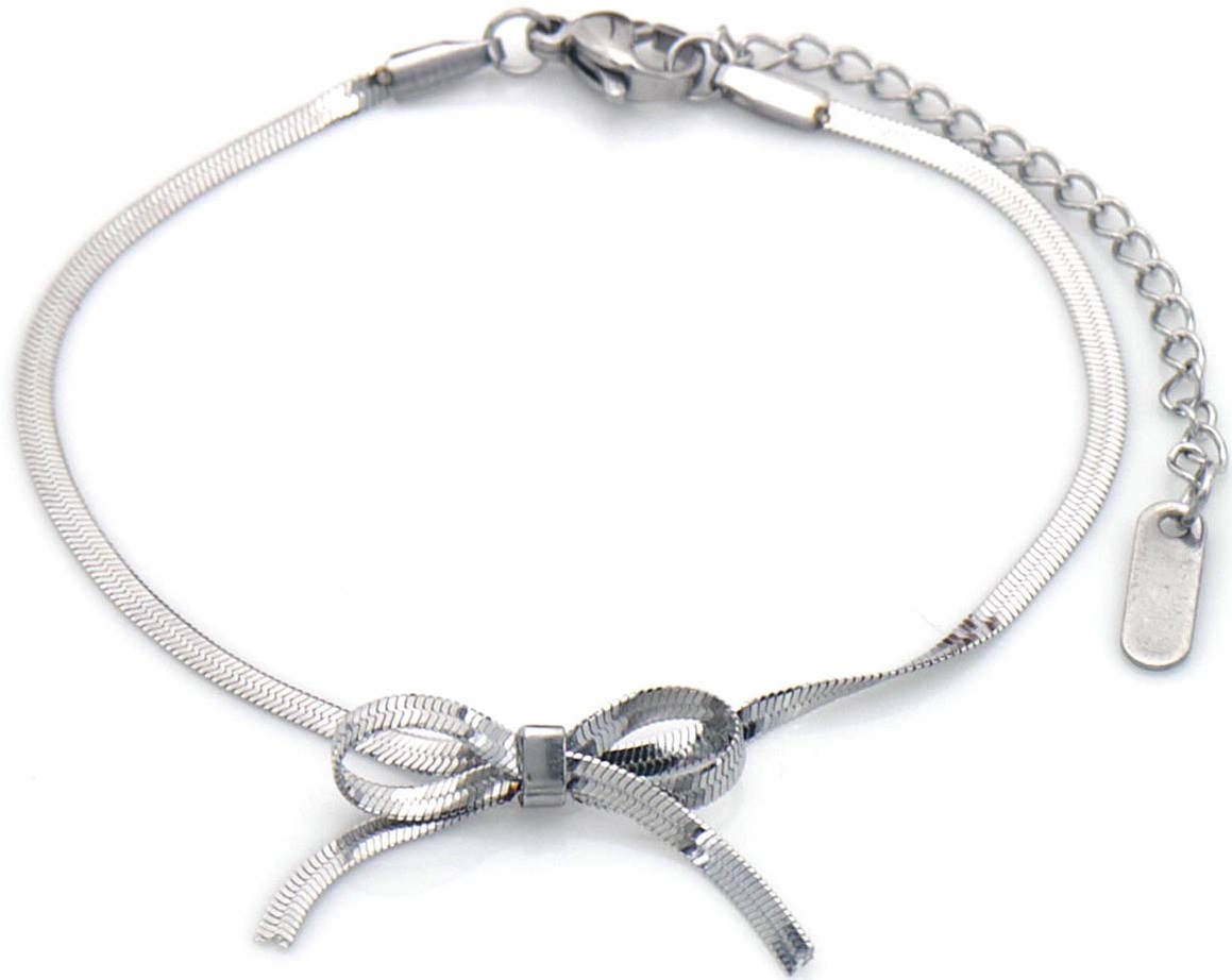A-A18.5 B074-056S S. Steel Bracelet Bow