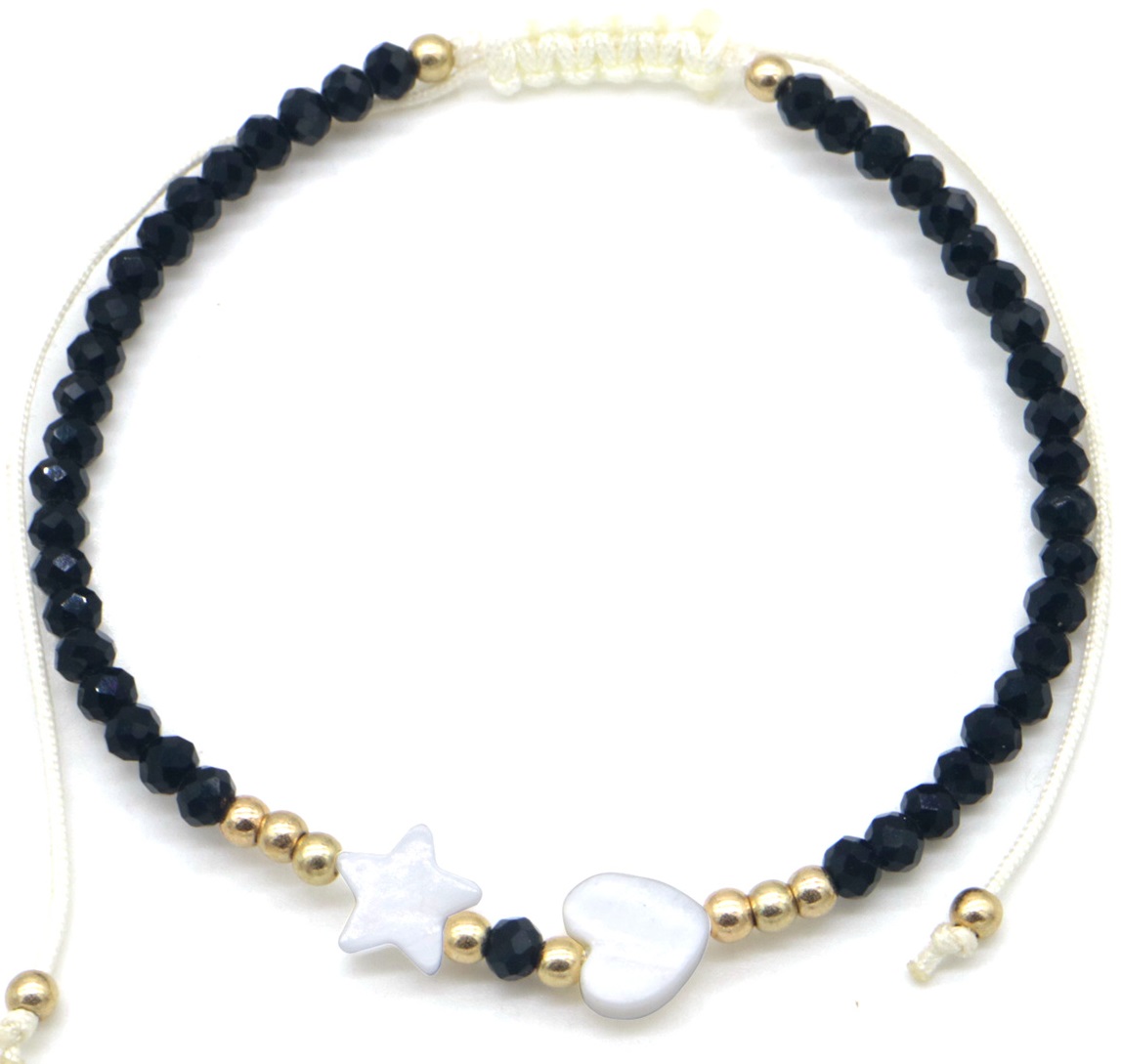 D-A3.1 ANK830-049-4 Anklet Heart - Star