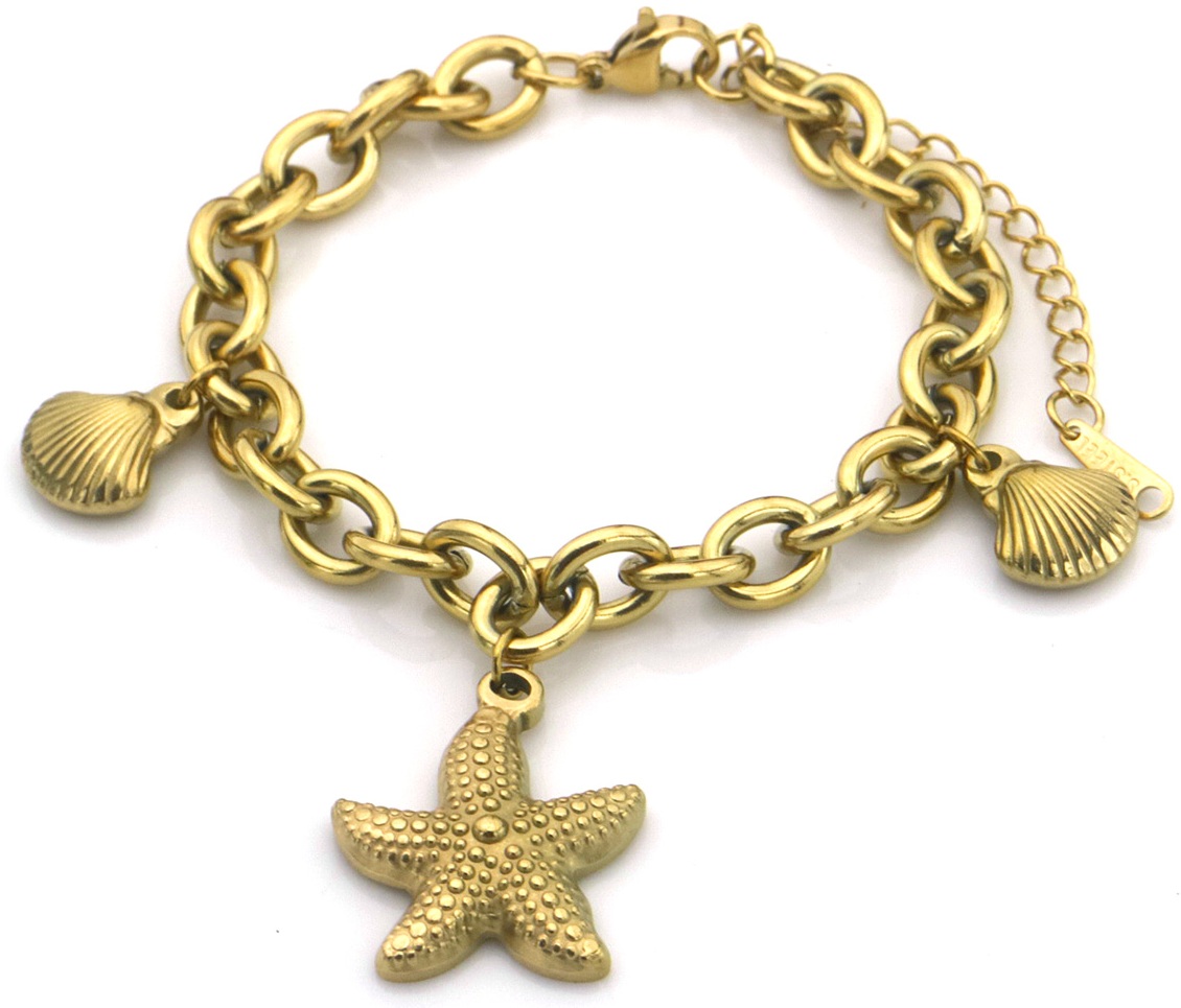 F-A18.3 B2503-041G S. Steel Bracelet Charms