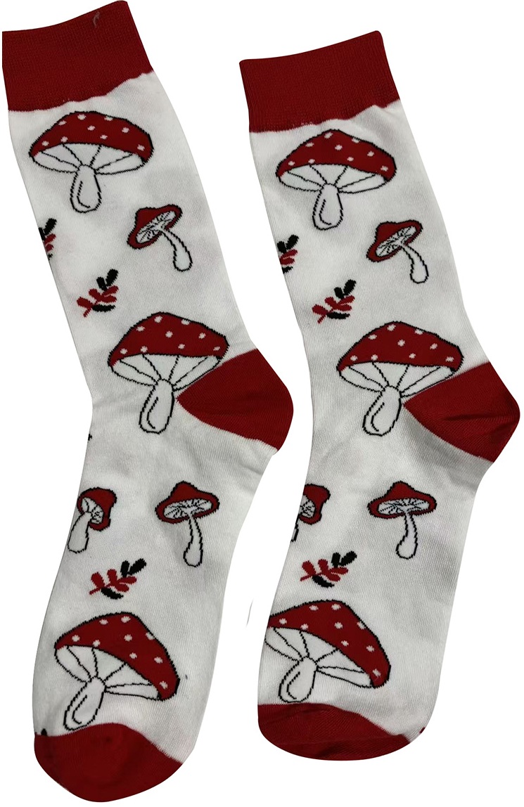 S-G7.2 SOCKS2512-135 Pair of Socks Size 38-45 Mushrooms