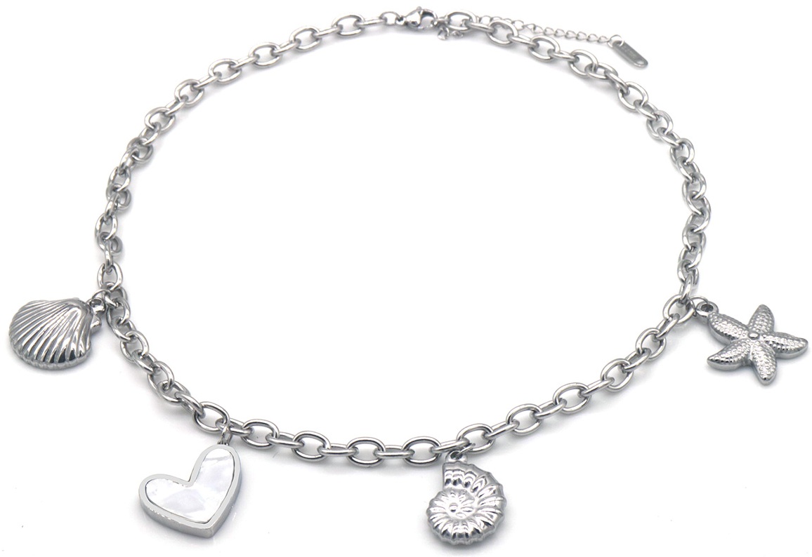 E-F3.1 N2503-046S S. Steel Necklace Charms 40-45cm