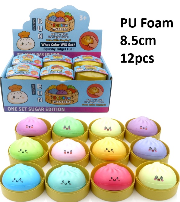 Y-E5.1 TOY003-009  PU Foam Dumpling 8.5cm - 12pcs